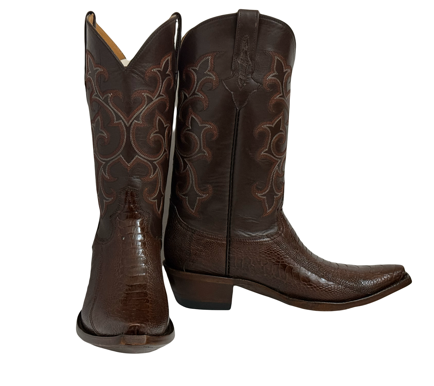 Hunter Ostrich leg chocolate brown