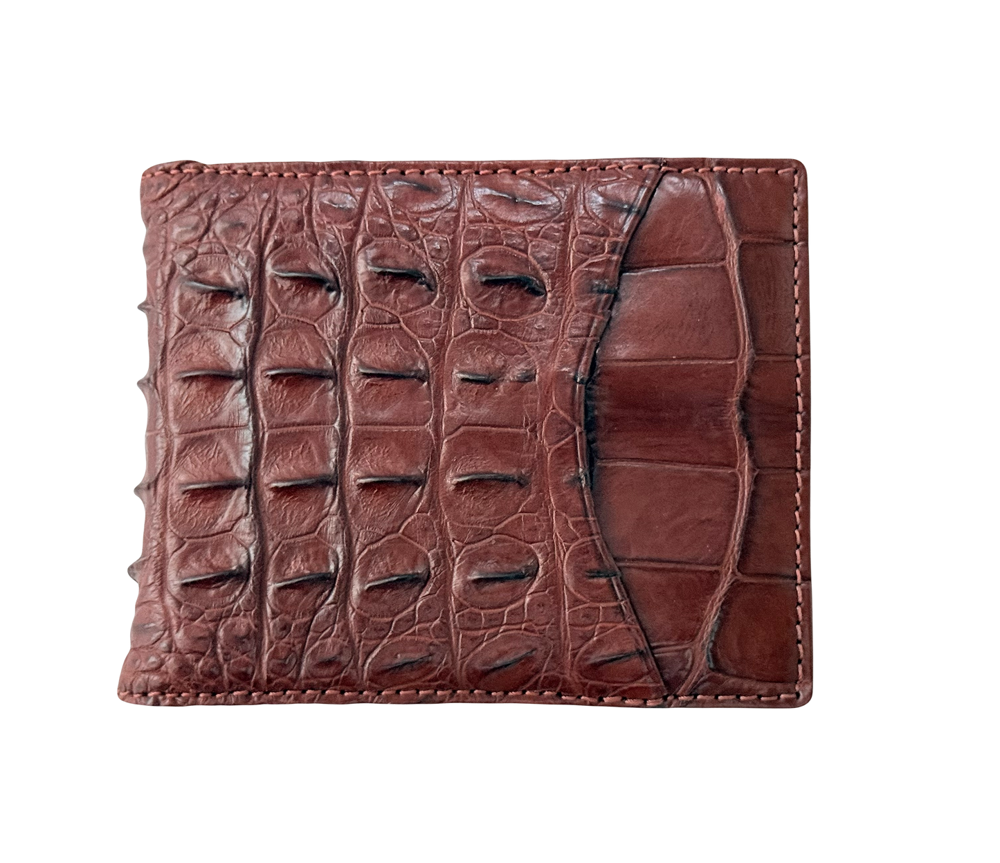 Hanson Exotics Bifold Money Clip Wallet Cognac