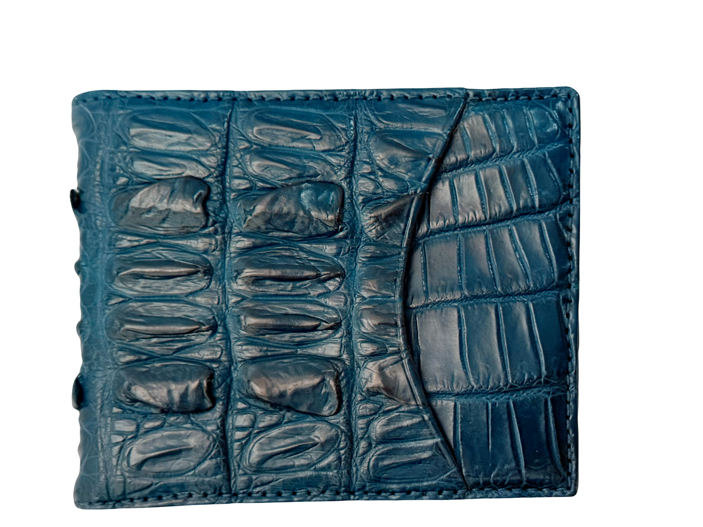 Hanson Exotics Bifold Money Clip Wallet Blue