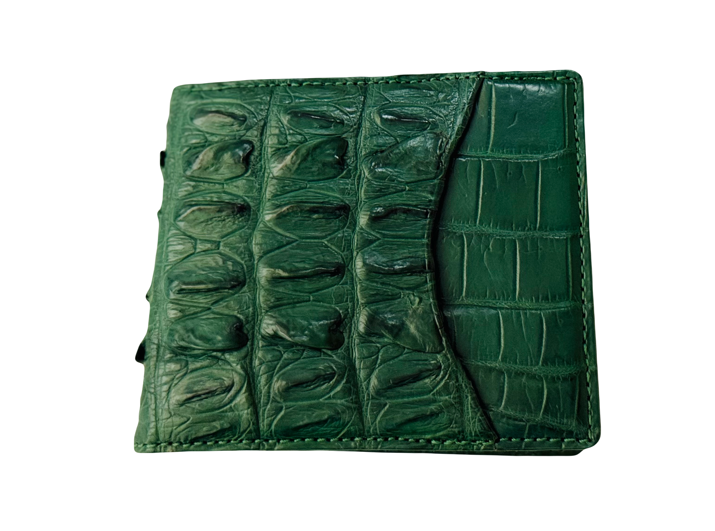 Hanson Exotics Bifold Money Clip Wallet Forrest Green