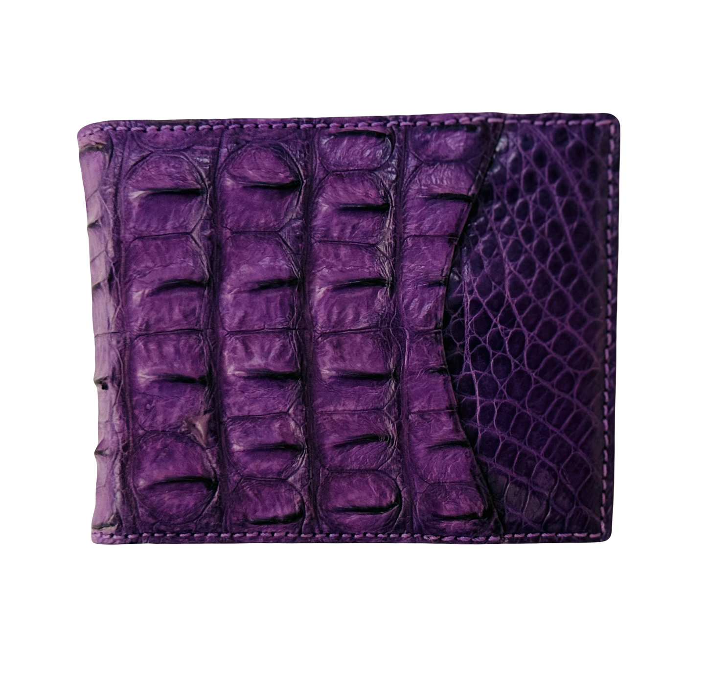 Hanson Exotics Bifold Money Clip Wallet Purple
