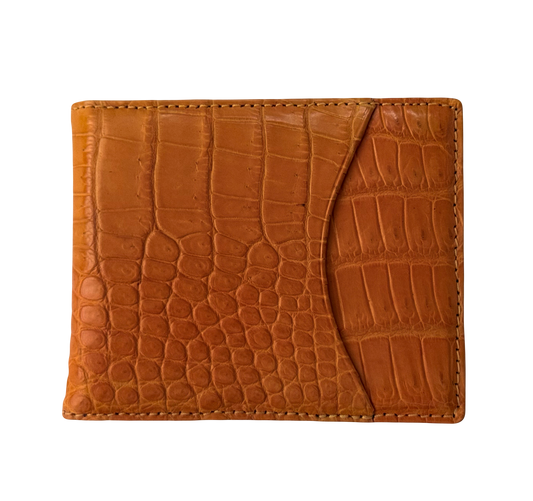 Hanson Exotics Bifold Money Clip Wallet B Hay