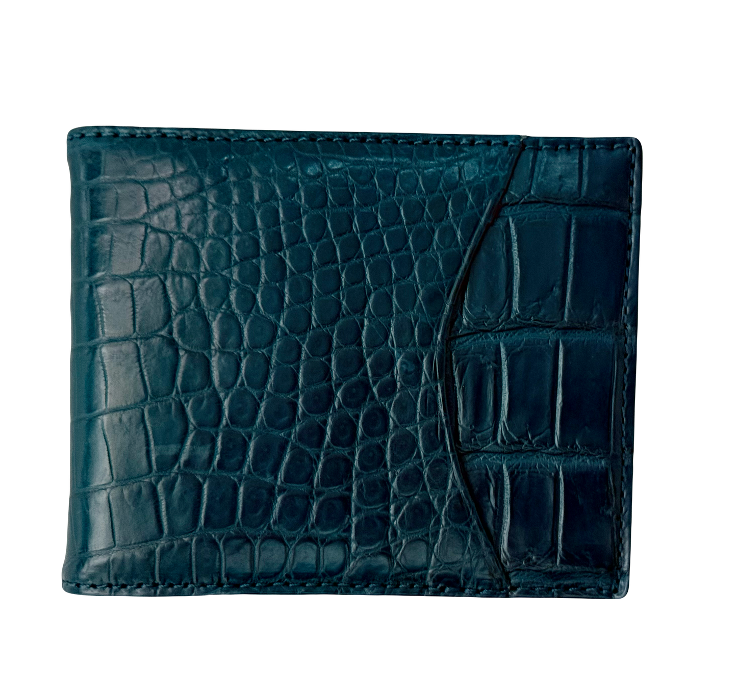 Hanson Exotics Bifold Money Clip Wallet B Blue